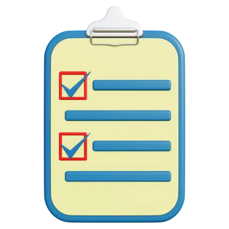 To Do List  3D Icon