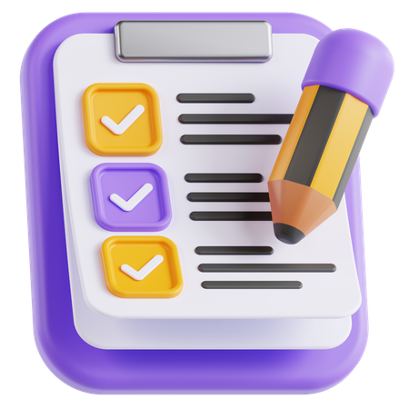 To Do List  3D Icon