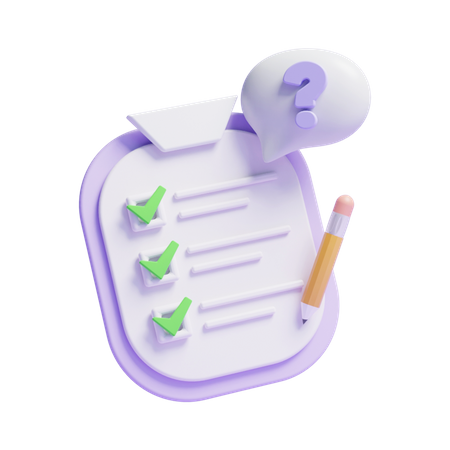 To Do List  3D Icon