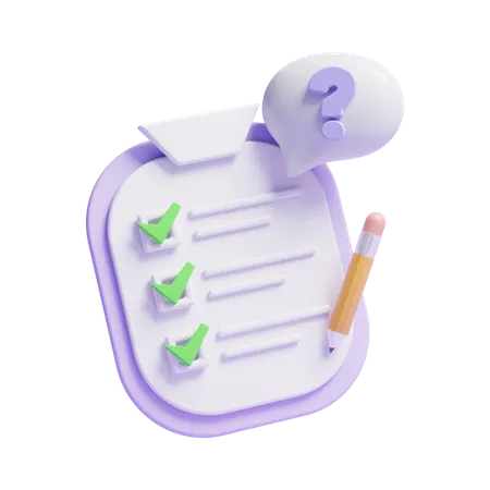 To Do List  3D Icon