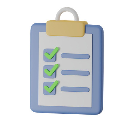 To Do List  3D Icon