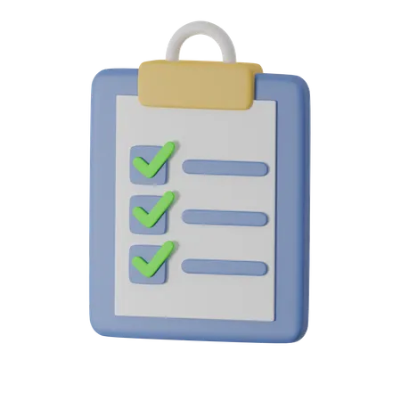 To Do List  3D Icon