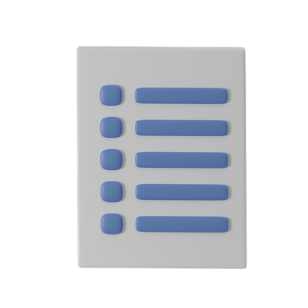 To Do List  3D Icon