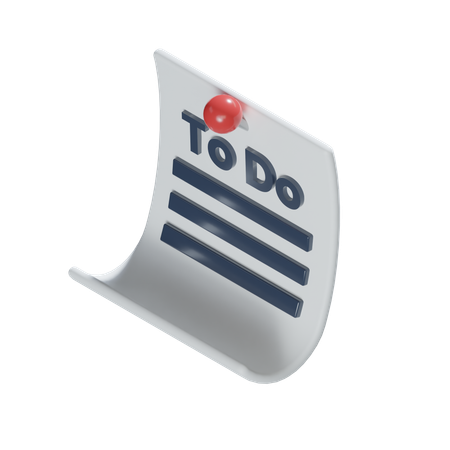 To Do List  3D Icon