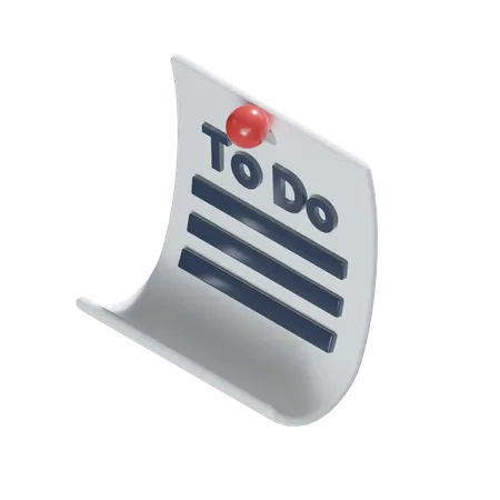 To Do List  3D Icon