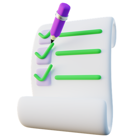 To Do List  3D Icon