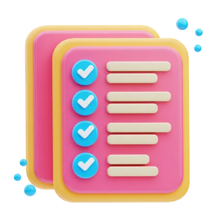 To Do List  3D Icon