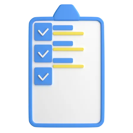 To Do List  3D Icon