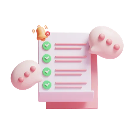 To Do List  3D Icon