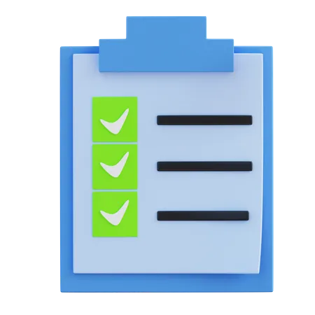 To Do List  3D Icon