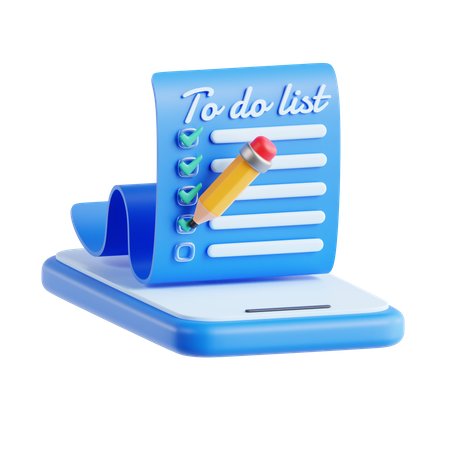 To Do List  3D Icon