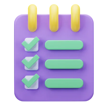 To do List  3D Icon