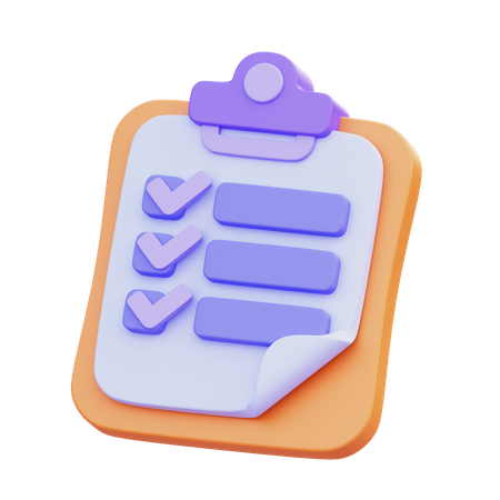 To Do List  3D Icon