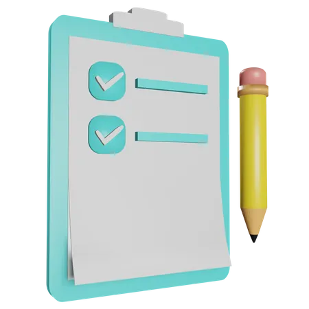 To Do List  3D Icon