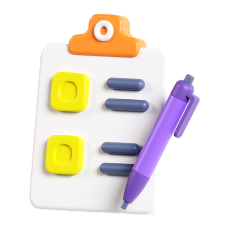 To Do List  3D Icon