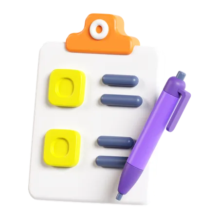 To Do List  3D Icon