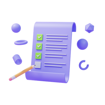 To Do List  3D Icon