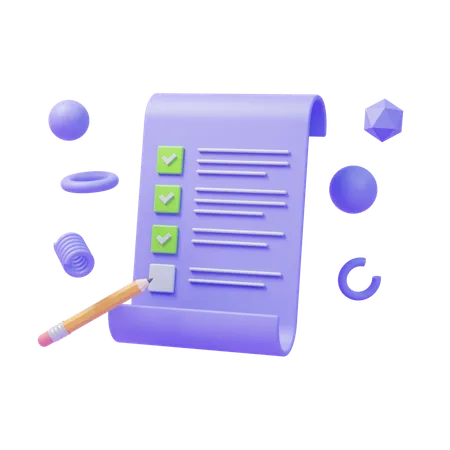 To Do List  3D Icon