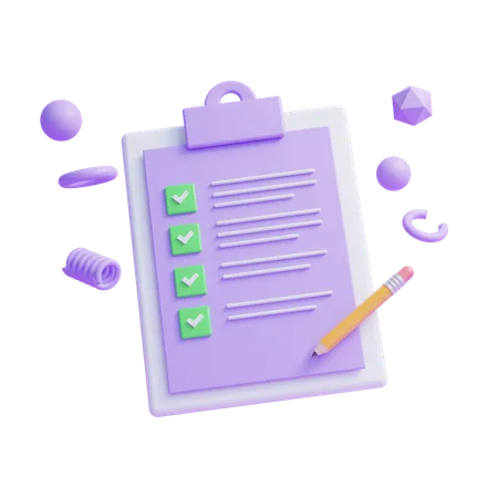 To Do List  3D Icon