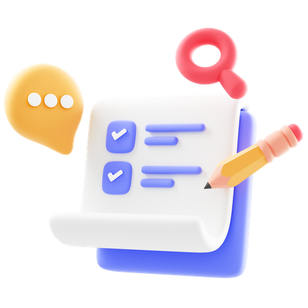 To Do List  3D Icon