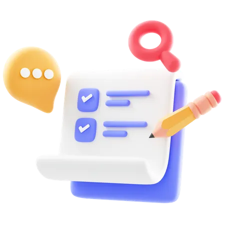 To Do List  3D Icon