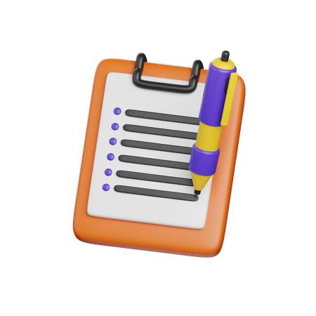 To Do List  3D Icon