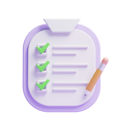 To Do List  3D Icon