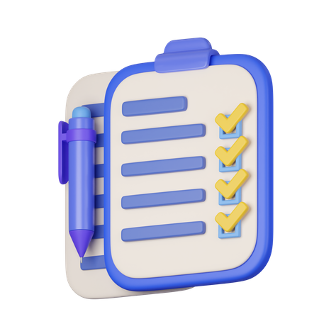 To Do List  3D Icon