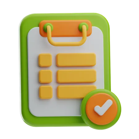 To Do List  3D Icon