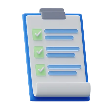 To Do List  3D Icon