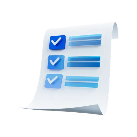 To Do List  3D Icon