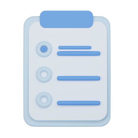 To Do List  3D Icon