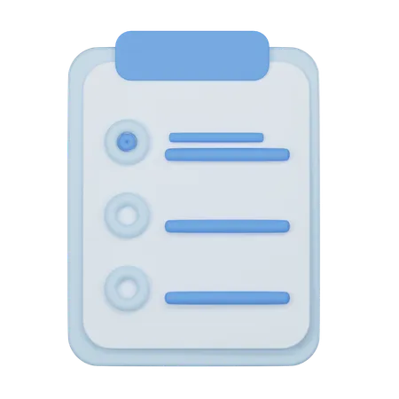 To Do List  3D Icon