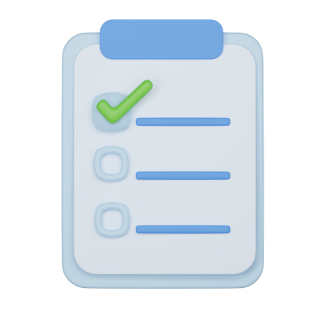 To Do List  3D Icon