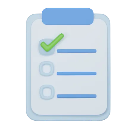 To Do List  3D Icon