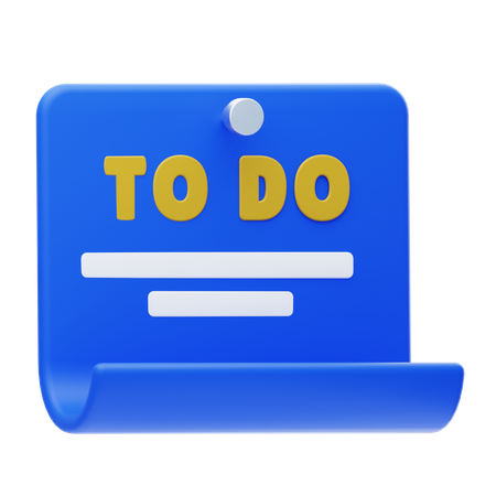 To Do List  3D Icon