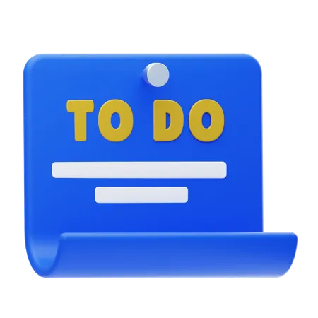 To Do List  3D Icon