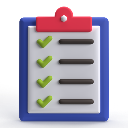 To Do List  3D Icon