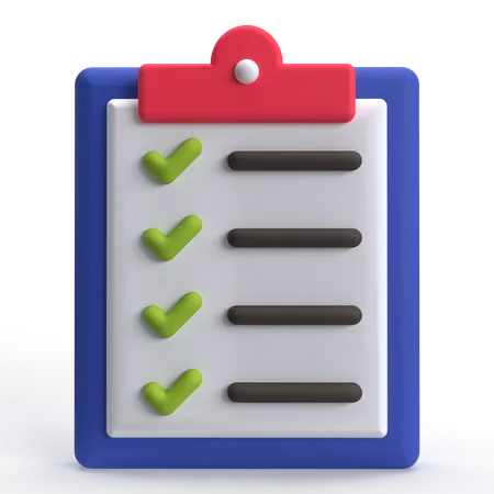 To Do List  3D Icon