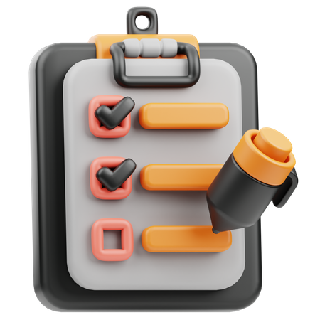 To Do List  3D Icon