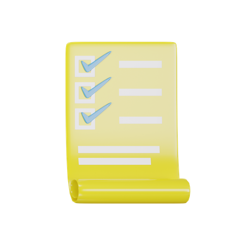 To Do List  3D Icon