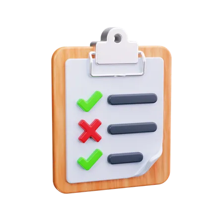 To Do List  3D Icon