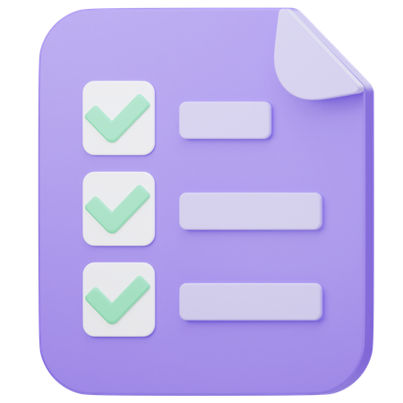 To do List  3D Icon