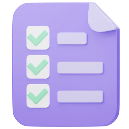 To do List  3D Icon