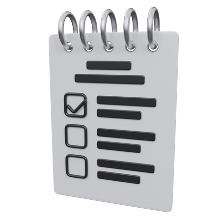 To Do List  3D Icon