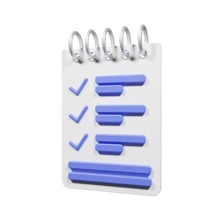 To Do List  3D Illustration