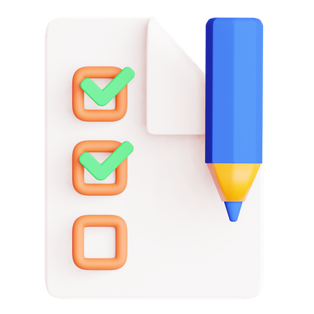 To-do List  3D Illustration