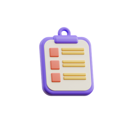 To do list 3D Icon