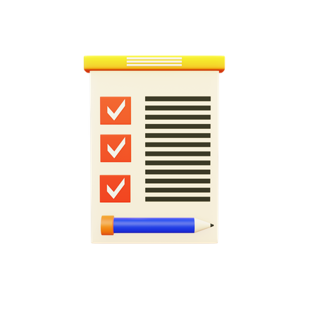 To-do list  3D Icon