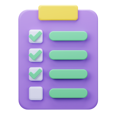 To do List  3D Icon